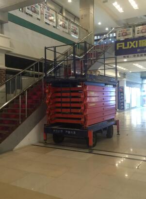 剪叉式高空作业平台 厂房工地高空设备安装检修清洁 电力设施高架管道起吊机械维护保养_固定式升降平台剪叉式升降机_剪叉式高空作业平台 安全举升机构高强度锰钢矩形管 SSI电气集成技术施耐