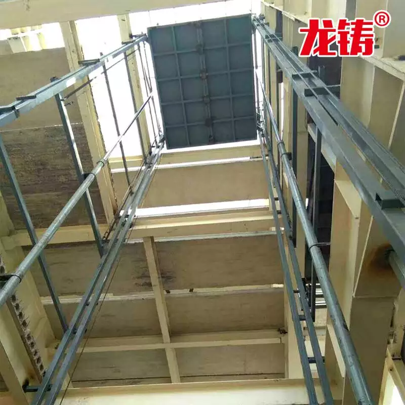 6/8/10吨大吨位货梯 导轨式液压升降载货平台_导轨式液压升降机 二三层工业厂房货物传输_上海市大吨位升降货梯如**护
